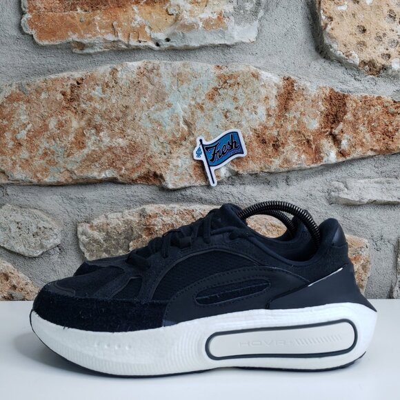 Under Armour Phantom 4 Luxe Sneaker Men's 8 / Womens 9.5 Black/White NEW - Picture 3 of 13